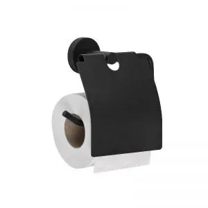 Toilet Paper Holder with Lid – BLACK CLASSIC Series