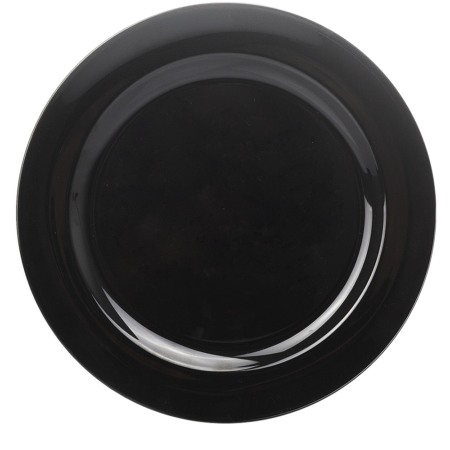 PRATO EM PS PRETO Ø23CM (230MM)