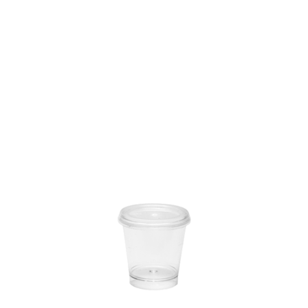 COPO SHOT IBÉRICO EM PS COM TAMPA EM PET 3CL (30ML)