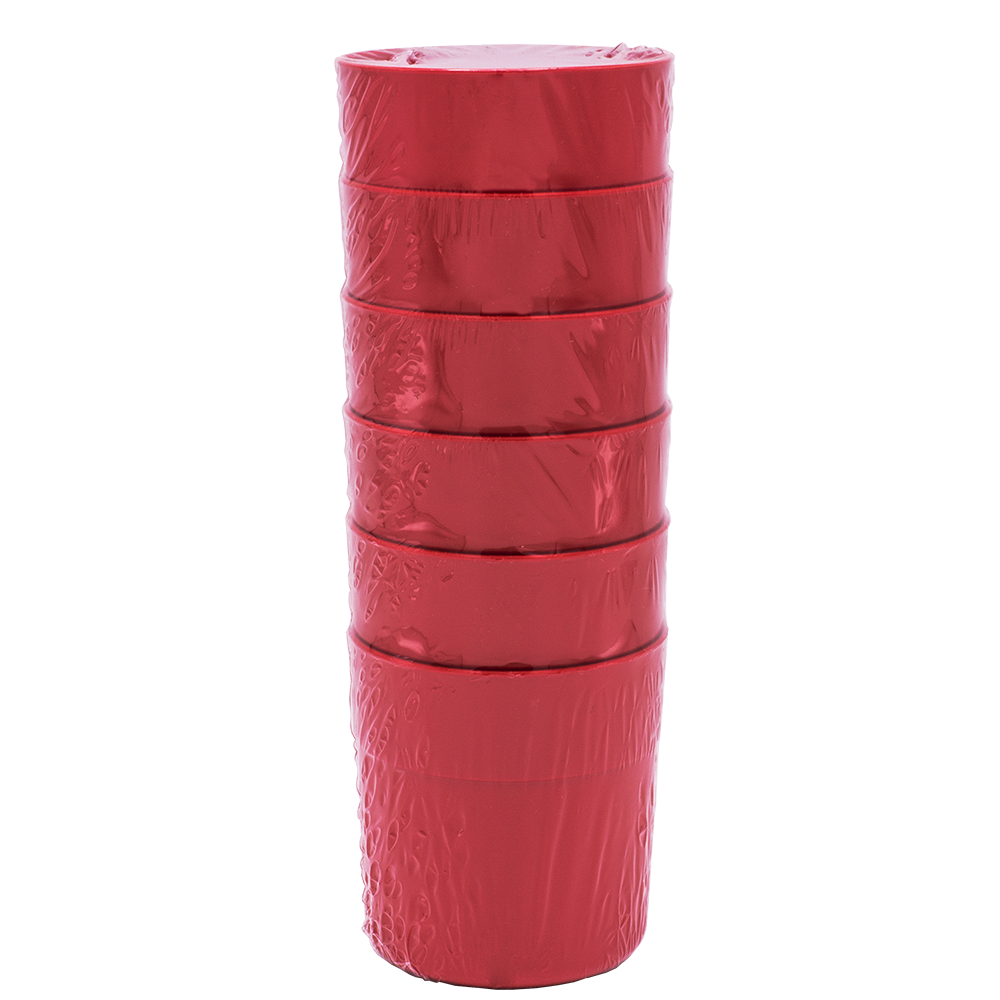 PACK 6 COPOS ARC EM PP VERMELHO 28CL (280ML)