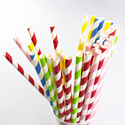 Palhinha FLEXÍVEL DE PAPEL ÀS RISCAS 0,6x20CM (Sortido)