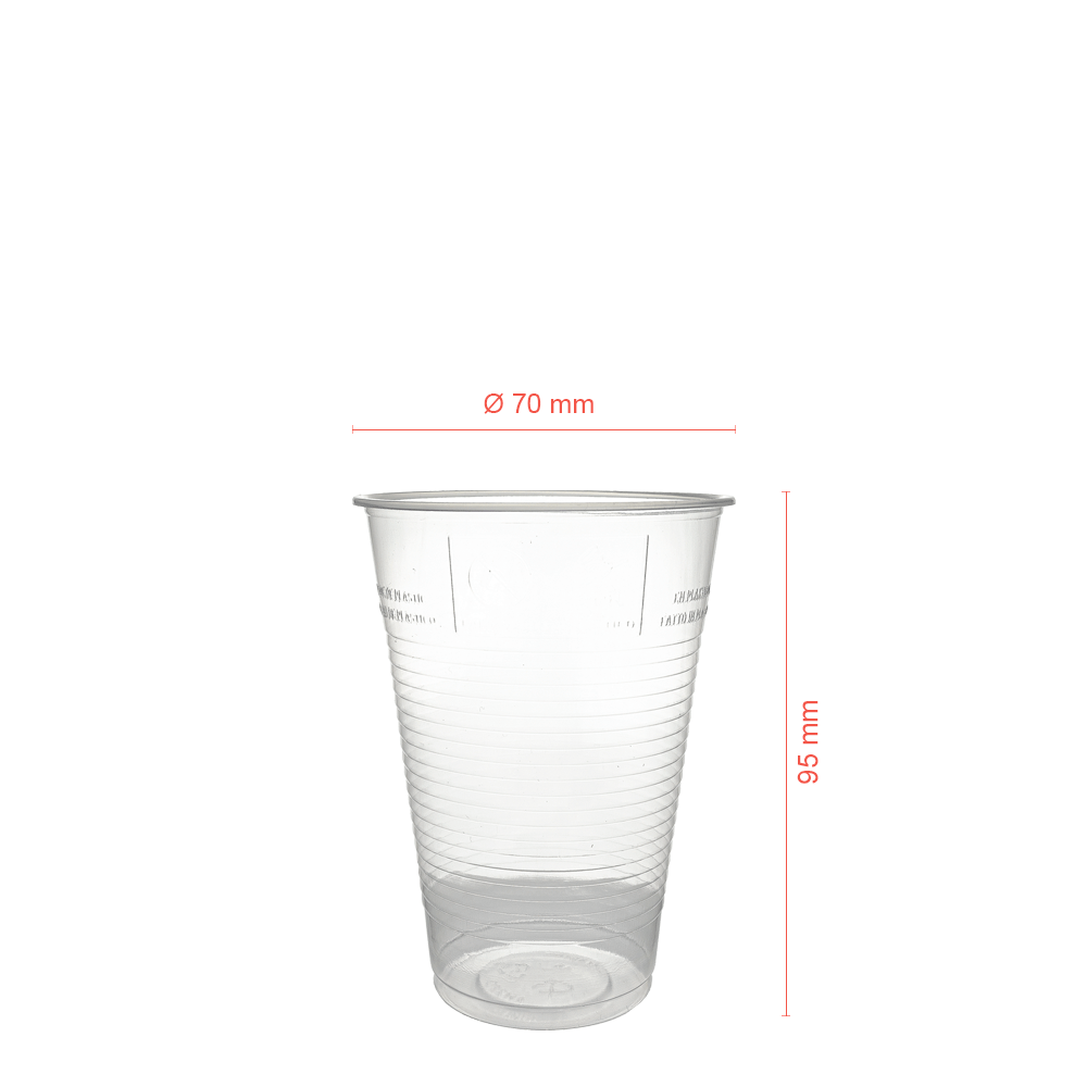 Vaso de AGUA o ZUMO en PP 22CL (220ML)