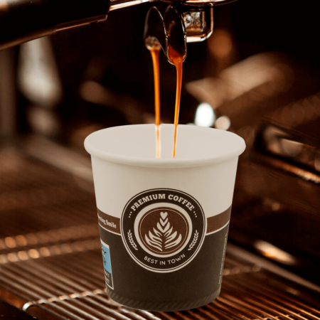 COPO DE PAPEL (CARTÃO) PREMIUM COFFEE 12CL (120ML/4OZ)