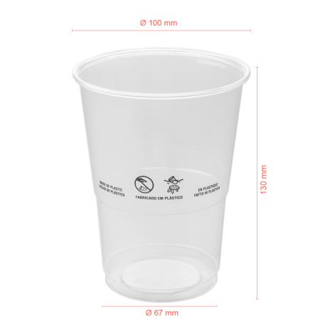 COPO CERVEJA EM PP 50CL (500ML)