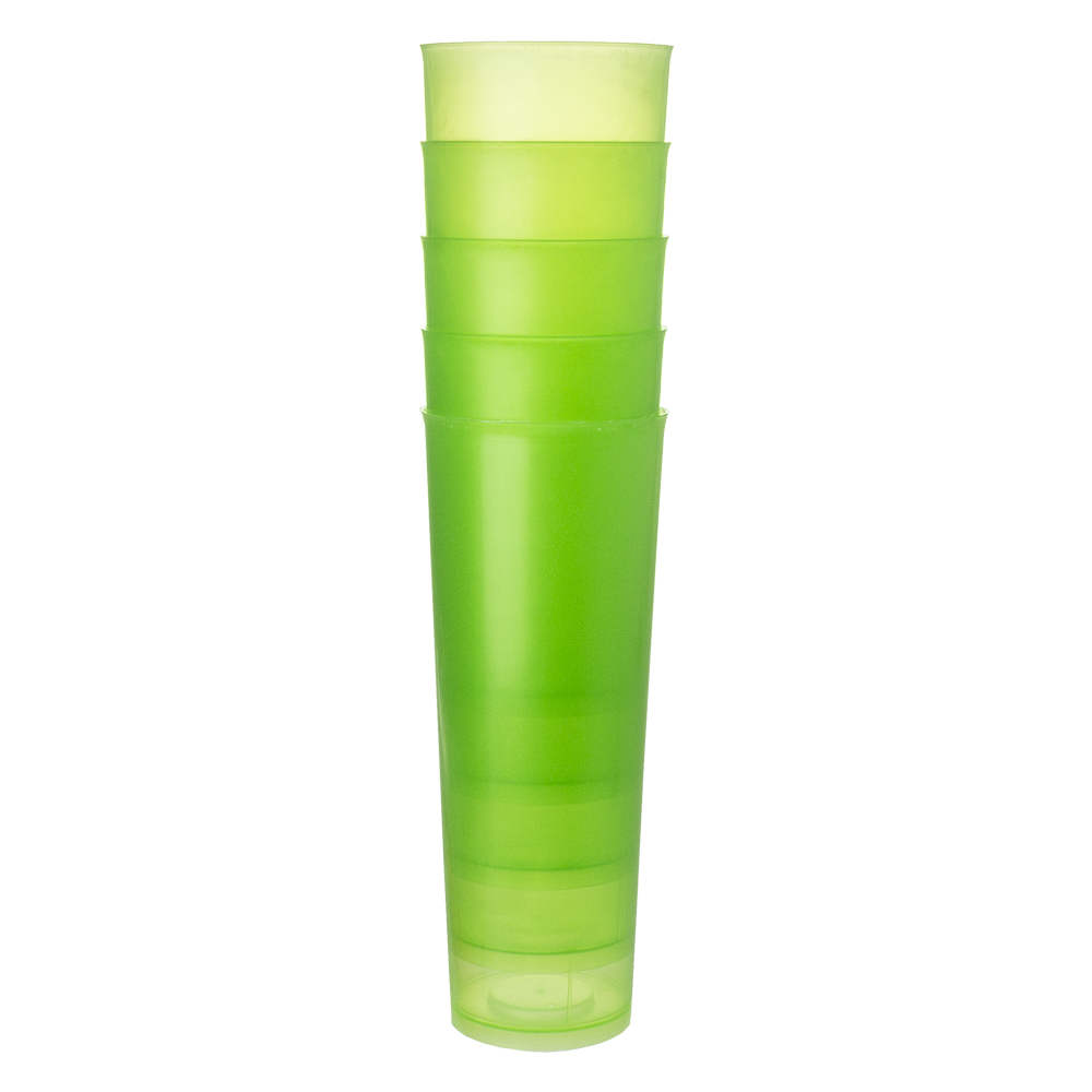 COPO TUBO EM PP VERDE 30CL (300ML)