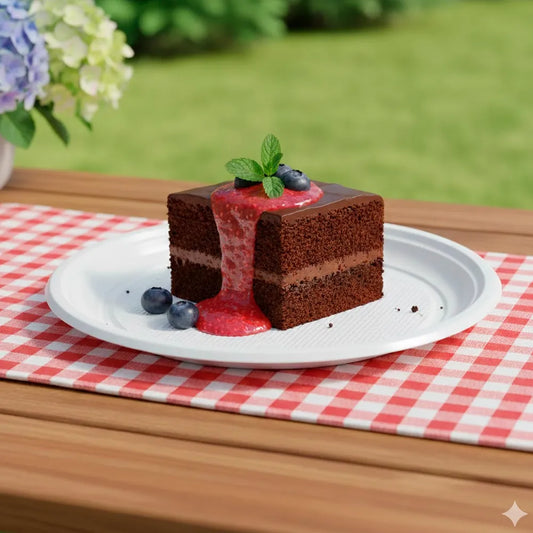 PRATO RASO REUTILIZÁVEL EM PS BRANCO 17CM