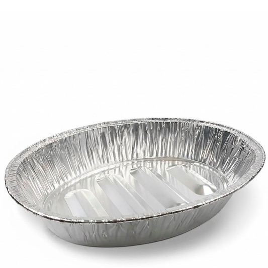 BANDEJA DE ALUMÍNIO OVAL 46×34,5×8,3CM