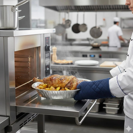 BANDEJA DE ALUMÍNIO OVAL 46×34,5×8,3CM