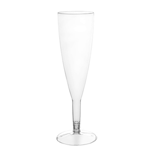 FLUTE Glass In PS With Transparent Foot 10CL (100ML)