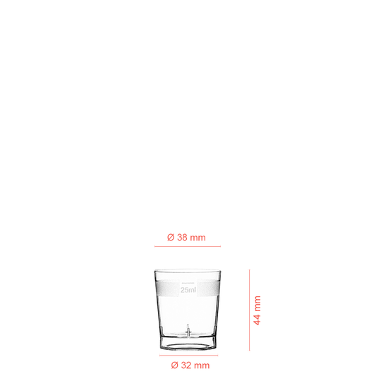 Shot Glass In PS 2.5 CL (25ML)