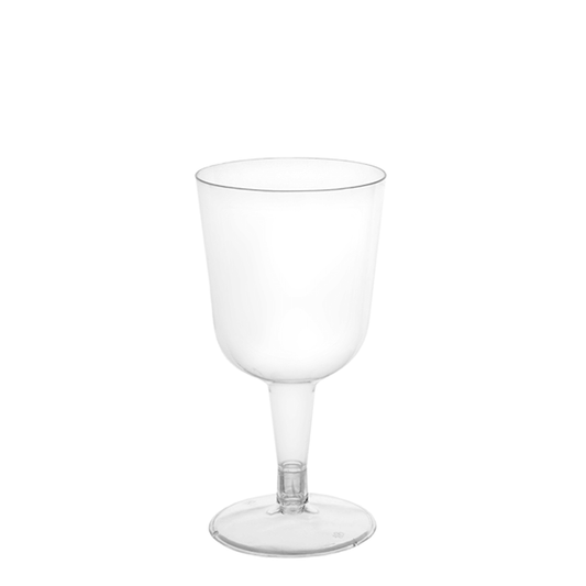 COPO VINHO EM PS COM PÉ INCOLOR 16CL (160ML)