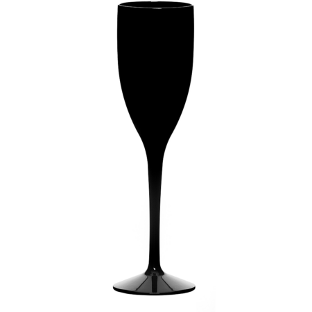 Copo FLUTE / CHAMPANHE / ESPUMANTE em PC Preto 15 cl (150 ml)