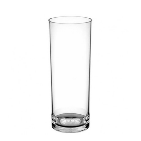 COPO TUBO EM PC COM FUNDO DE LUPA 30CL (300ML)