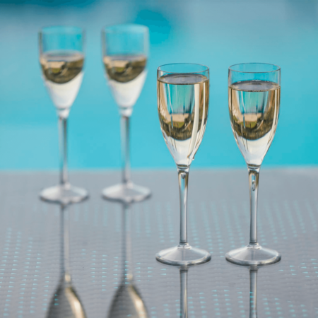 FLUTE / CHAMPAGNE / SPARKLING WINE glass in SAN 15 cl (150ml)