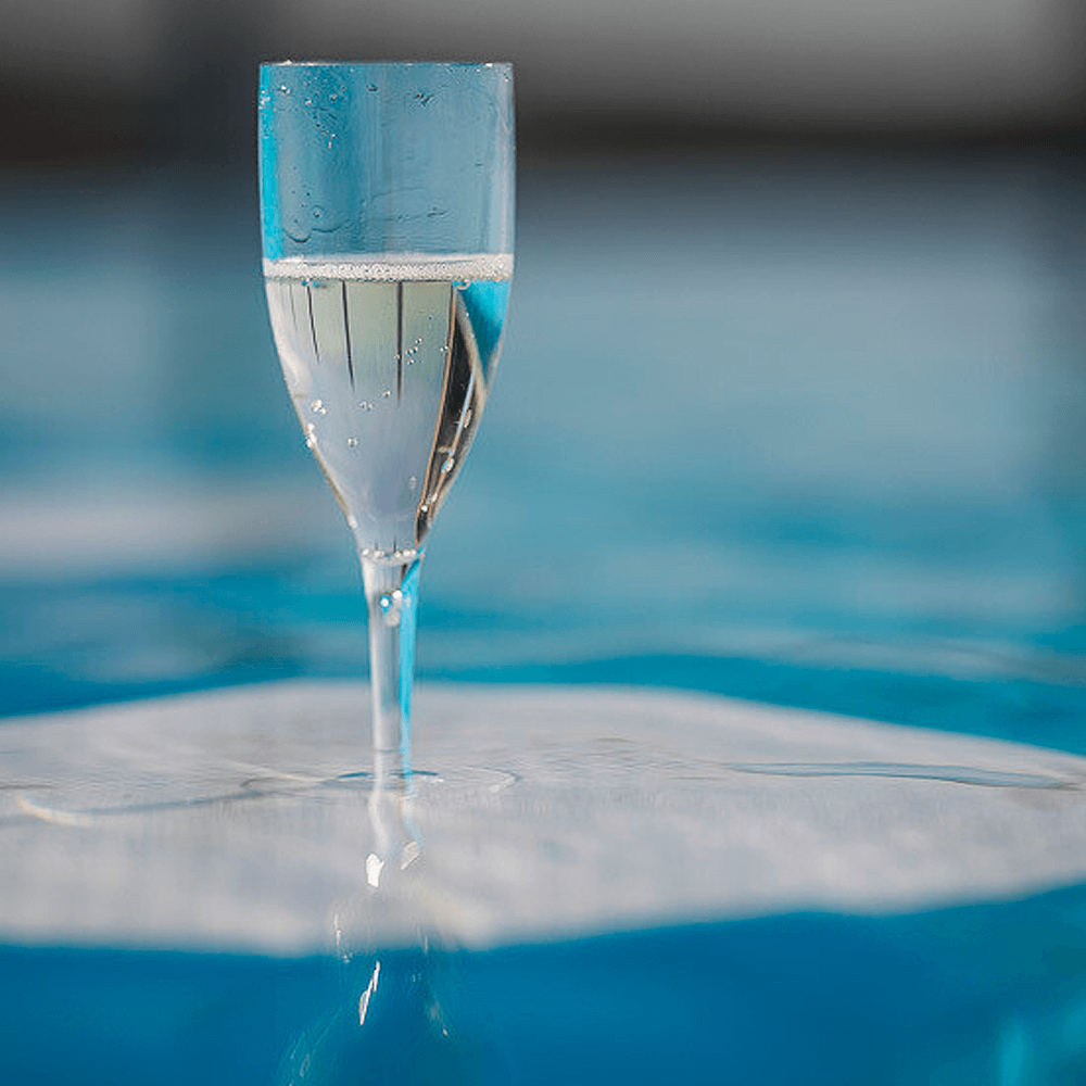 Copa de vino espumoso/flauta/champán en SAN 15 cl (150 ml)