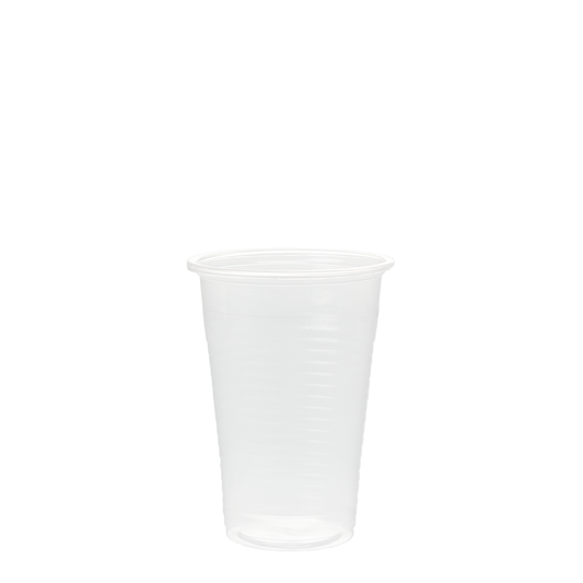 Vaso para cerveza o zumo en PP transparente de 20 cl (200 ml)