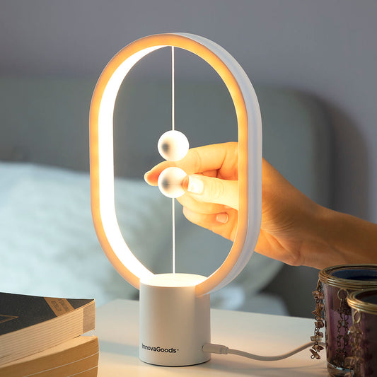 Candeeiro de Equilíbrio Magnético LED com Luz Quente Magilum