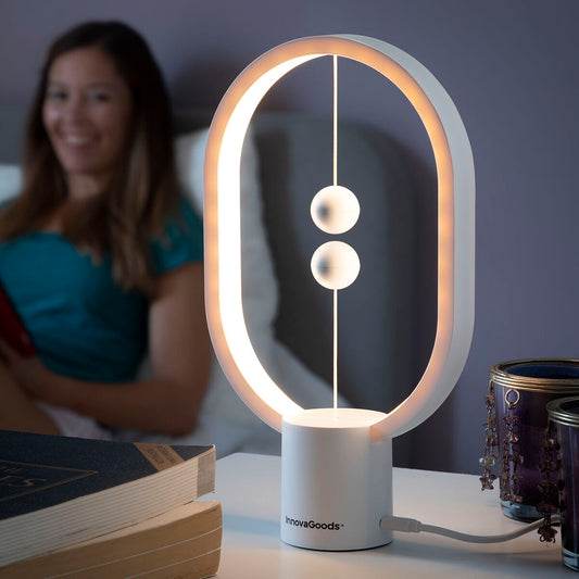 Candeeiro de Equilíbrio Magnético LED com Luz Quente Magilum
