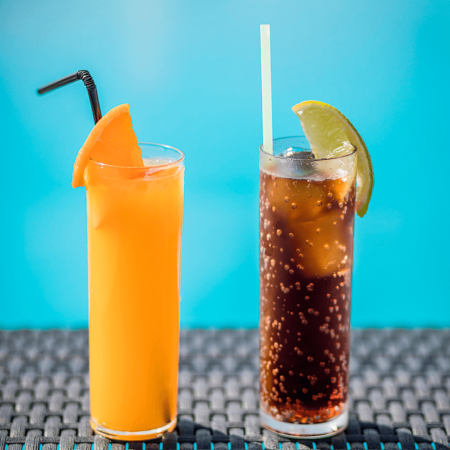 TUBO Glass in SAN with Magnifying Glass Bottom 30 cl (300ml)