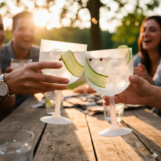 ECO COPO GIN EM PP COM PÉ BRANCO 68CL (680ML)