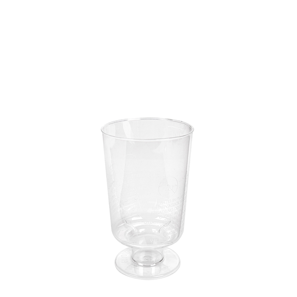 Copo VINHO Em PS Transparente Cristal 15CL (150ML)