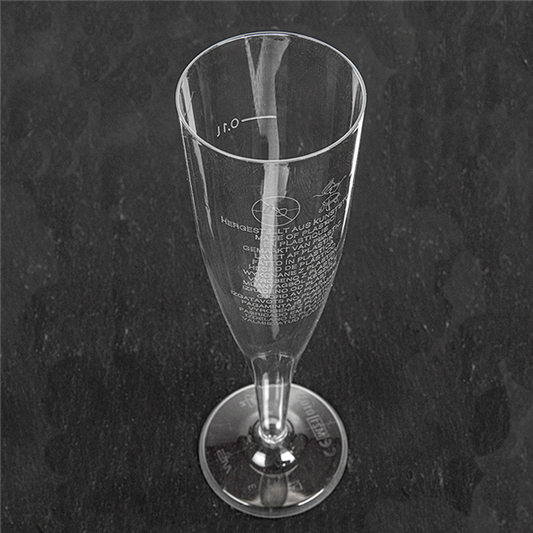 FLUTE Glass In Transparent PS Luxury-Small 10CL (100ML)