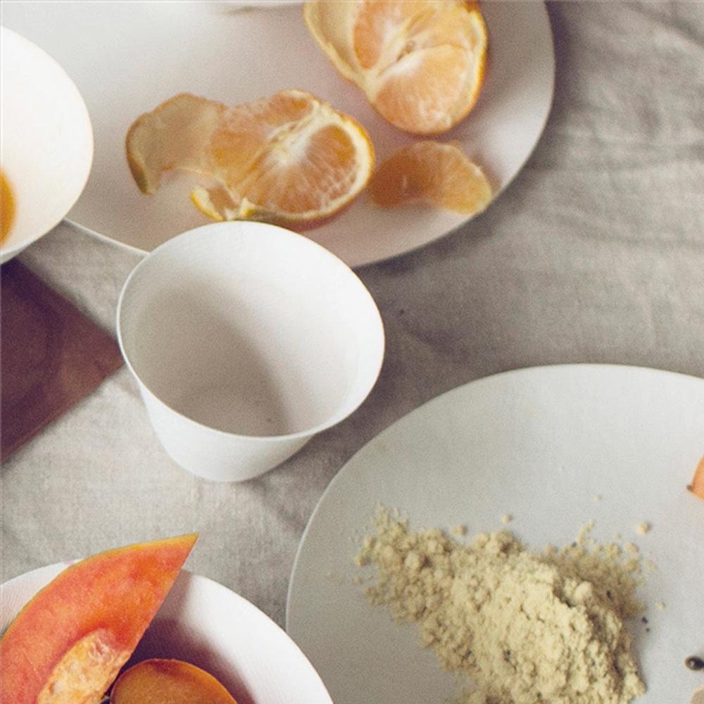 FIBRA DE CAÑA DE AZÚCAR Blanca Vaso 17.5CL (175ML)