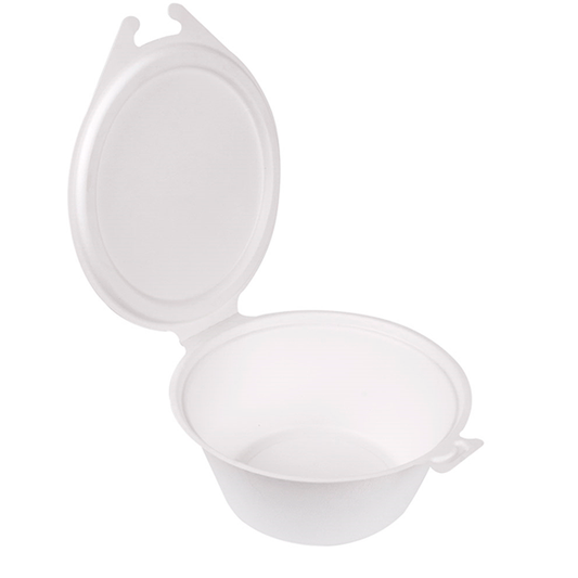 RECIPIENTE BAGAÇO BRANCO 1,3L (1300ML) COM TAMPA INTEGRADA