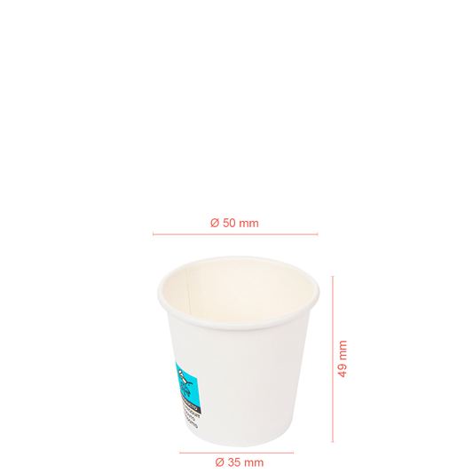 Copo de Papel (CARTÃO) EXPRESSO Com Diretiva UE 7CL (70ML)