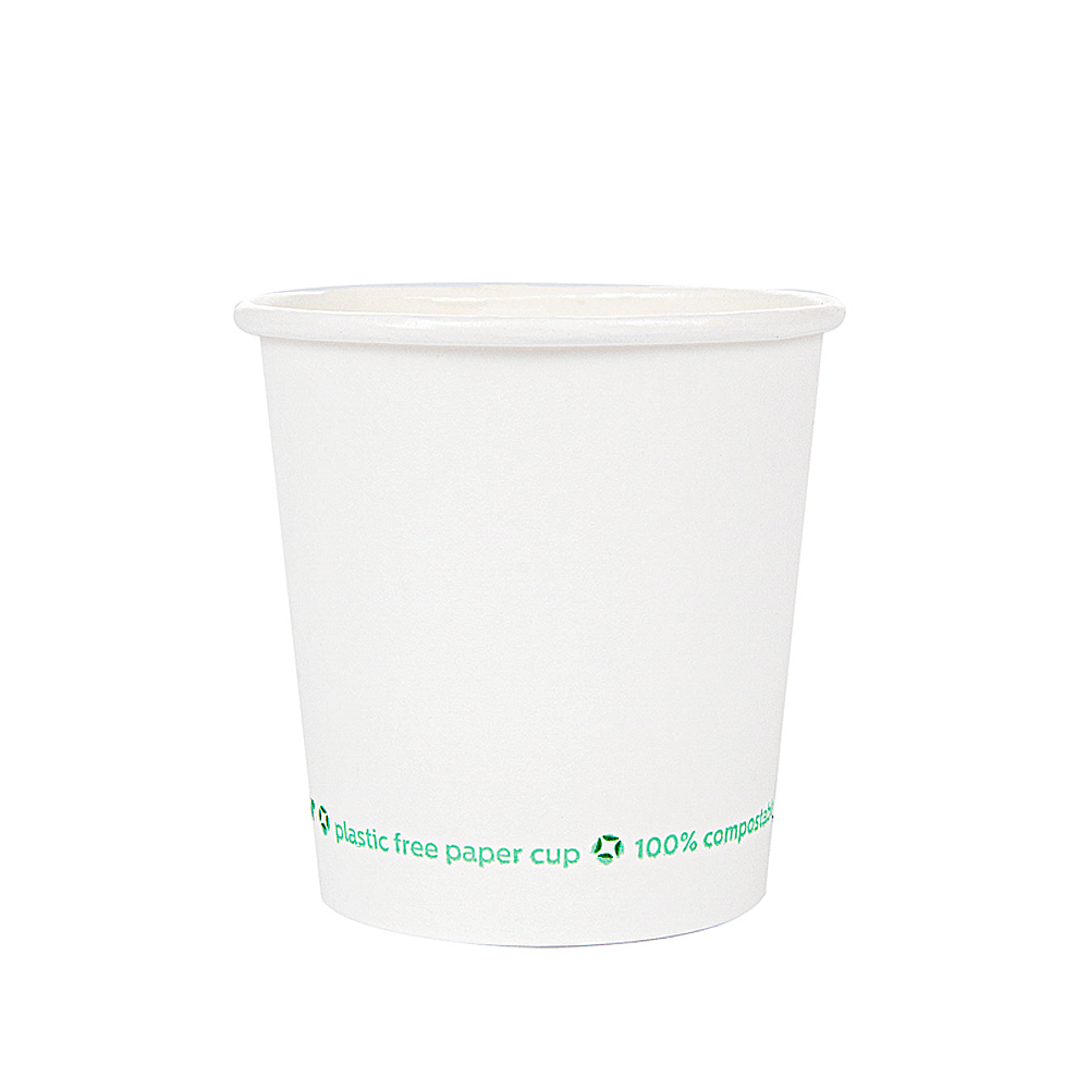 Copo de Papel (CARTÃO) PLASTIC FREE Branco 12CL (120ML)