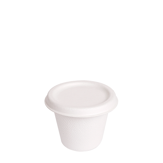 MINI POTE BAGAÇO BRANCO 9CL (90ML) COM TAMPA
