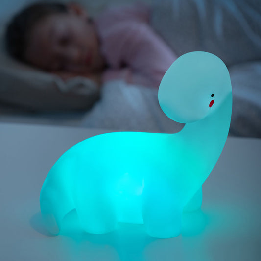 Candeeiro de Presença Infantil Dinossauro LED Multicolor Lightosaurus