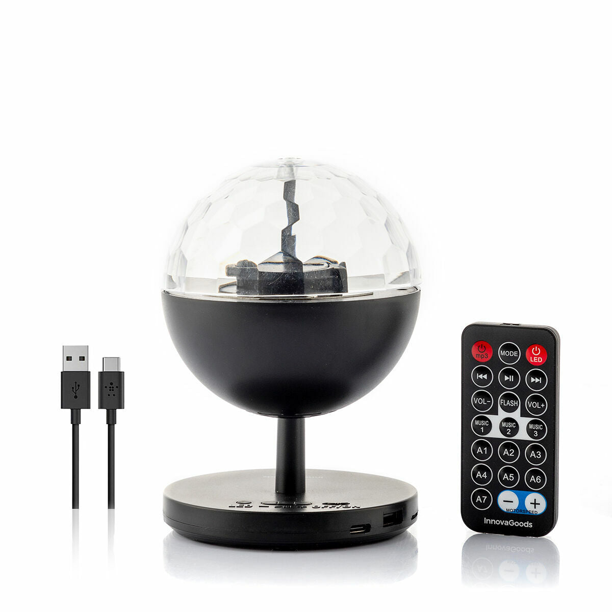 Bola de Discoteca LED Recarregável com Bluetooth Istarlyt