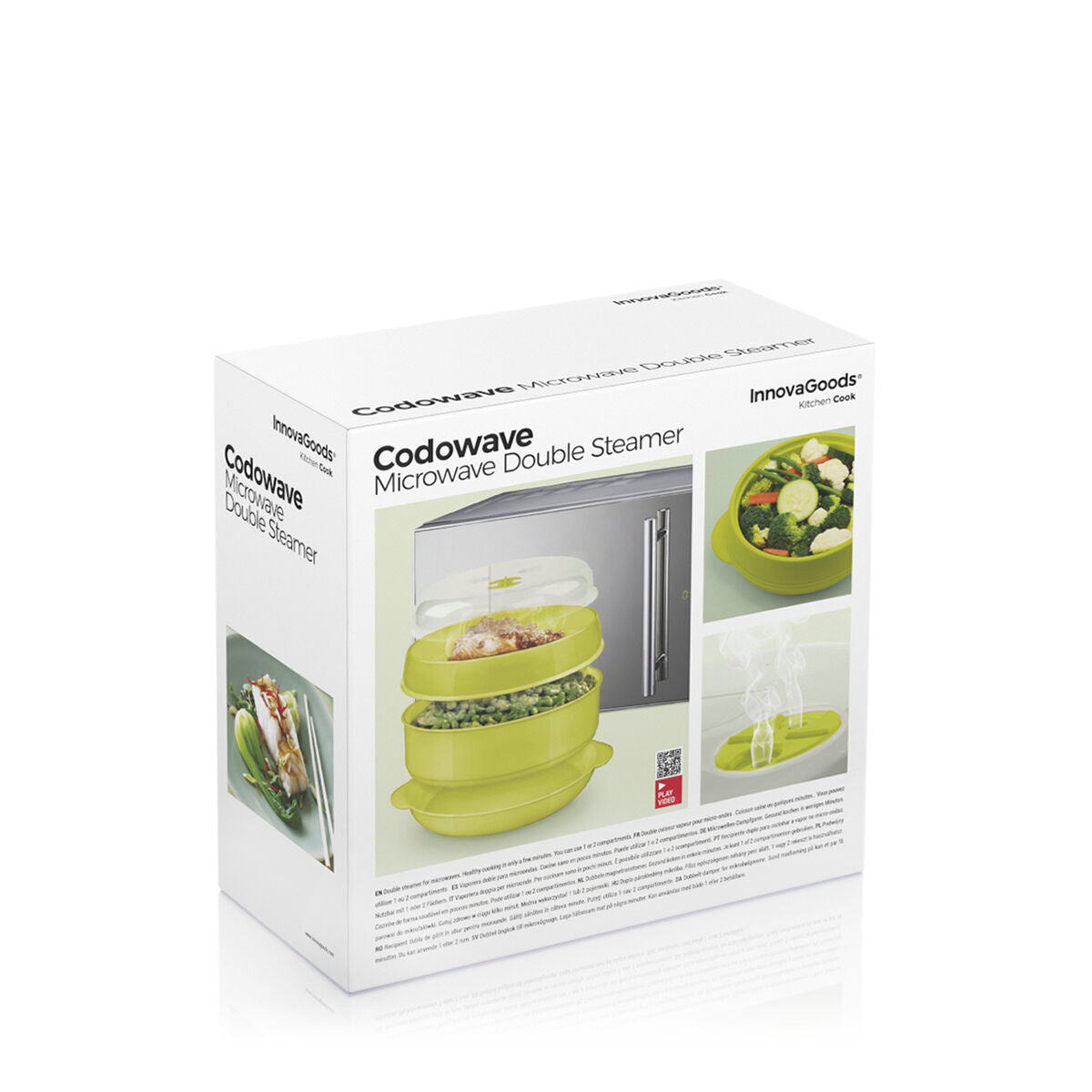 Vaporeira Dupla para Micro-Ondas Codowave – Cozedura a Vapor