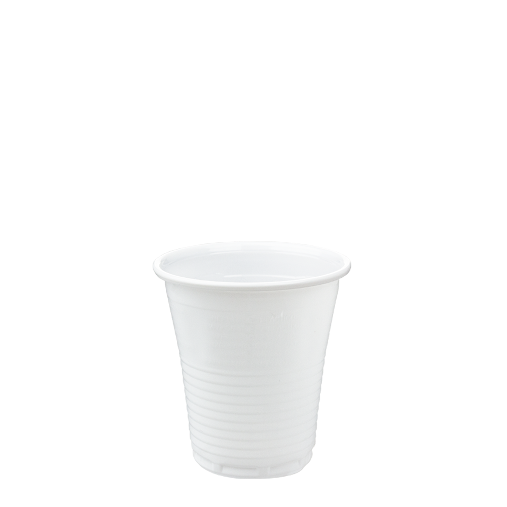 COPO REUTILIZÁVEL EM PP BRANCO 16,6CL (166ML)