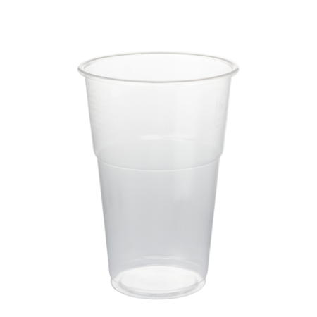 TAÇA / COPO PP COM TAMPA PET OVAL SEM FURO 50CL (500ML)