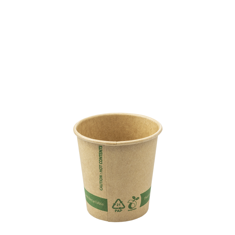 Copo de Papel (CARTÃO) 100% KRAFT 12CL (120ML/4OZ)