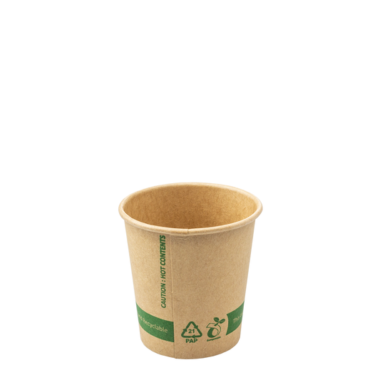 Paper Cup (CARDBOARD) 100% KRAFT 12CL (120ML/4OZ)
