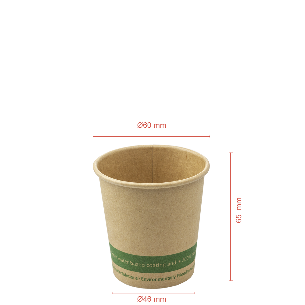 Copo de Papel (CARTÃO) 100% KRAFT 12CL (120ML/4OZ)