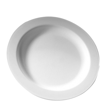White PC Plate Ø18CM