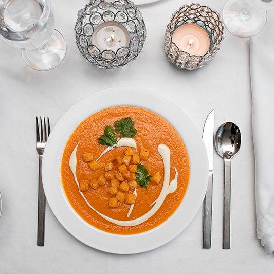 PRATO EM PC BRANCO 24CM