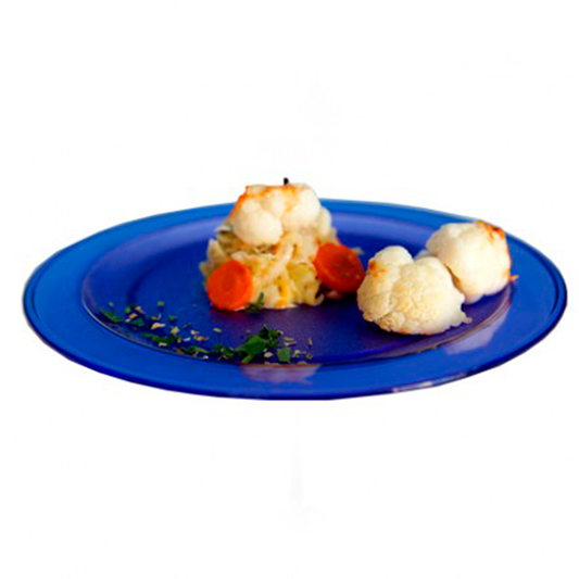 PRATO EM PC AZUL 27CM