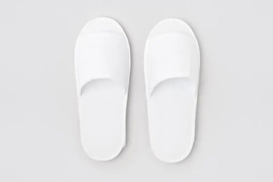 Chinelo Nitra, Aberto à frente, Branco, Tamanho 28,5 cm | Chinelo de Hotel