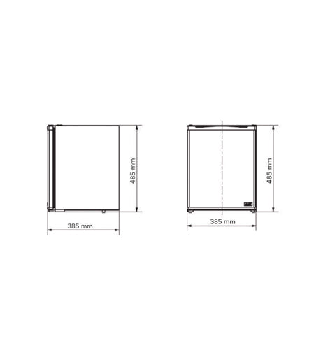 Mini Bar with Glass Door - 30 Liters - Black