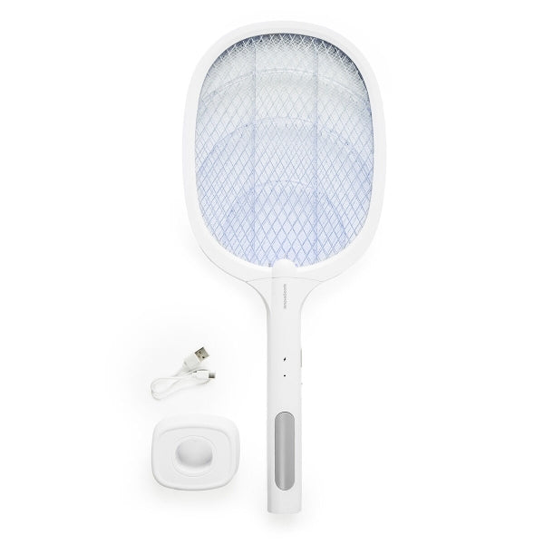 Raquete para Matar Insetos Recarregável com Luz UV 2 em 1 Elecfly