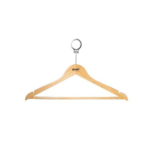 Cabide Com Anel De Segurança – Madeira Natural - Omnya Store