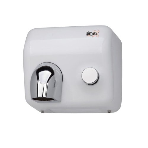 Secador de Mãos Inox Flow Com Botão - Branco - Omnya Store
