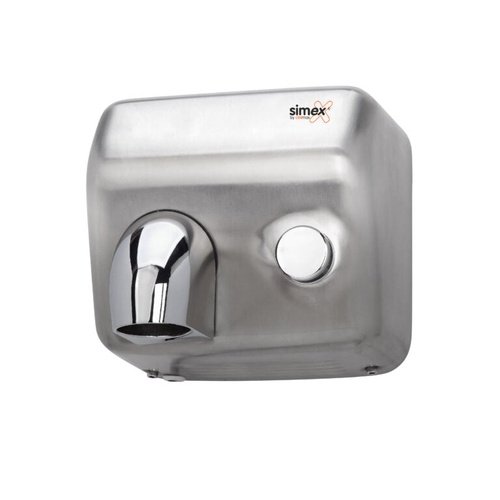 Secador de Mãos Inoxflow com Botão - Escovado - Omnya Store