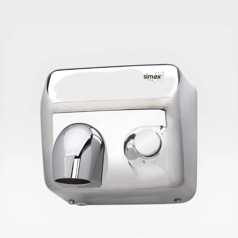 Secador de Mãos com Botão Inoxflow 2300W – Inox Brilhante