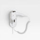 SECADOR DE PELO CON SOPORTE Y TOMA DE CORRIENTE - 1.600 W Blanco - Serie Basic